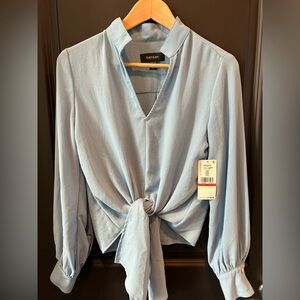 Karen Kane Sky Blue Women's Tie top NWT